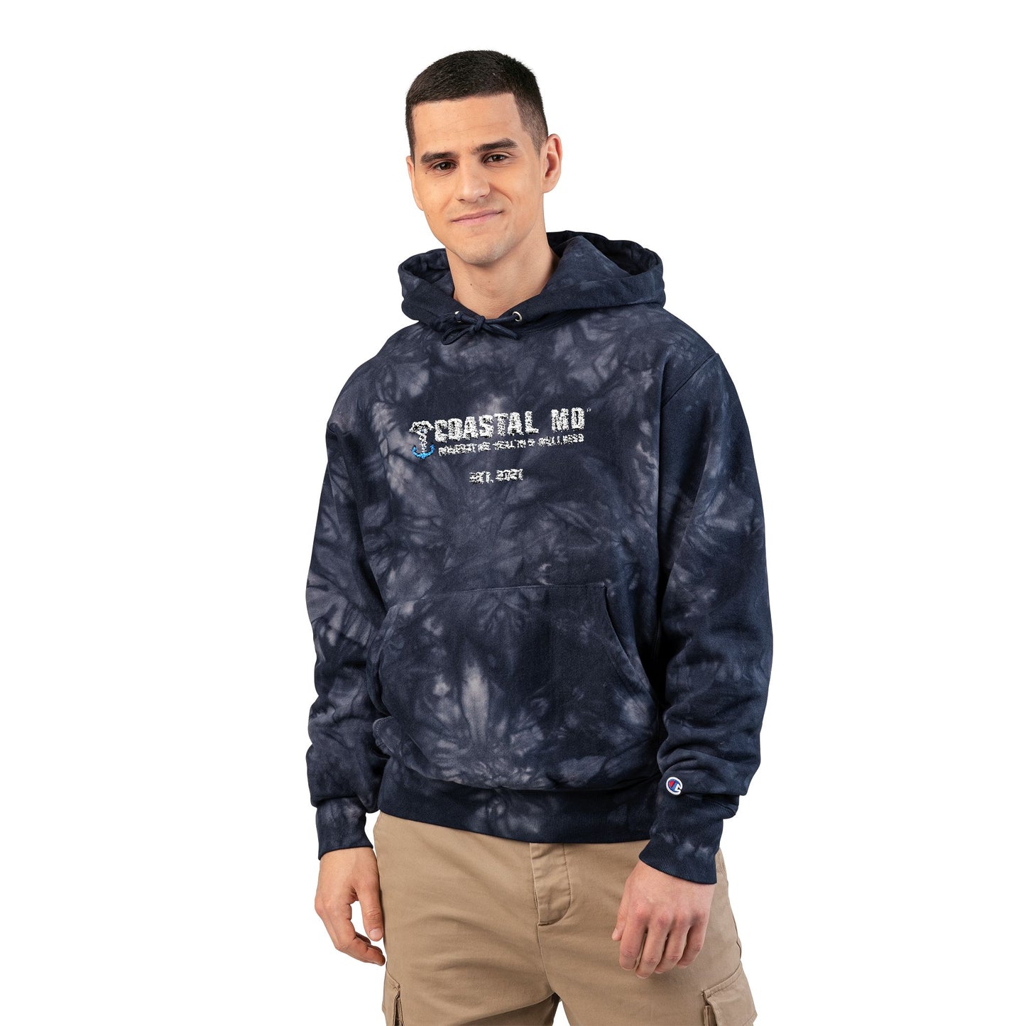 Tie-Dye Hoodie - LIMITED EDITION Coastal MD™ Embroidered Champion Sweater