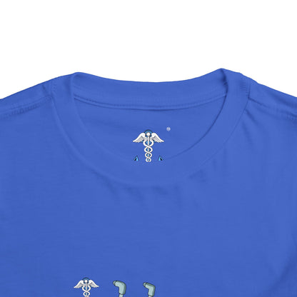 Toddler Tee — Patriotic Monster Truck with Anchor Graphic