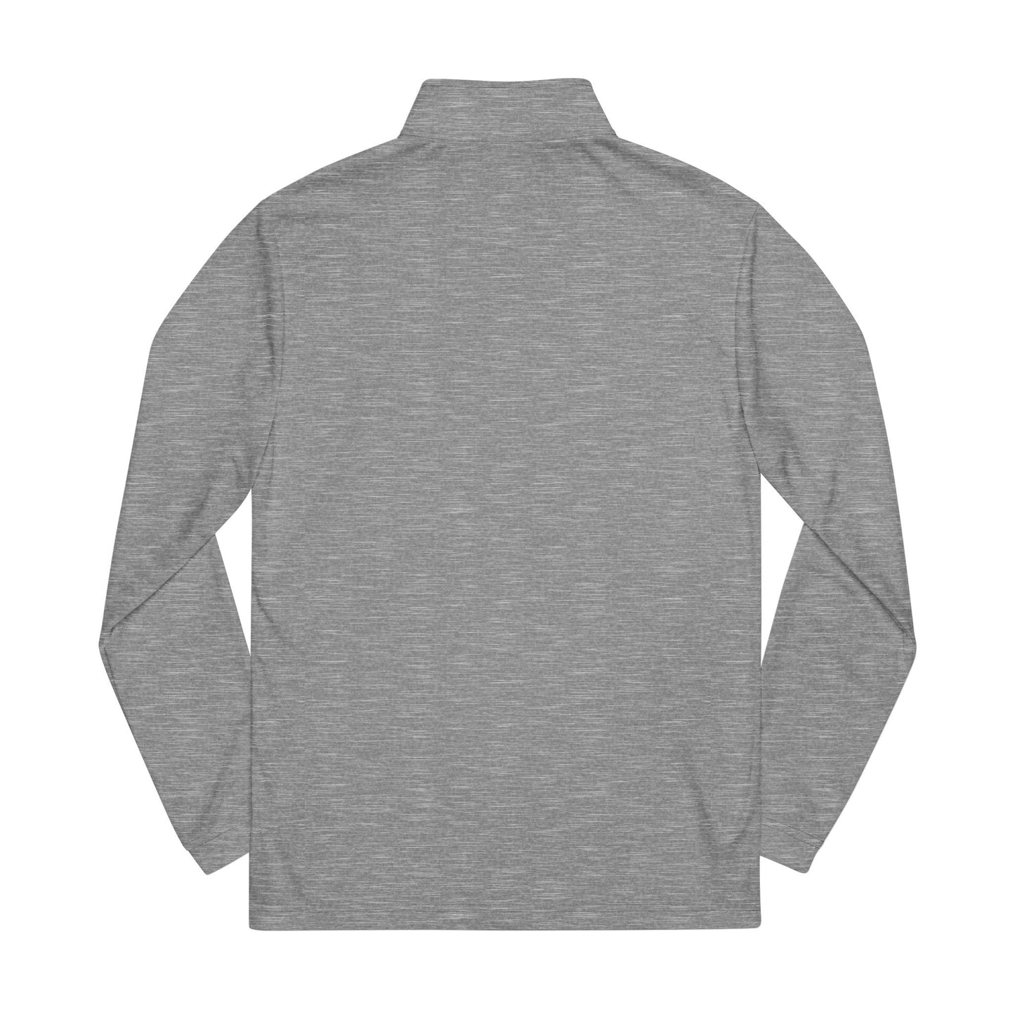 Embroidered Quarter-Zip Pullover — Minimal White Athletic Pullover