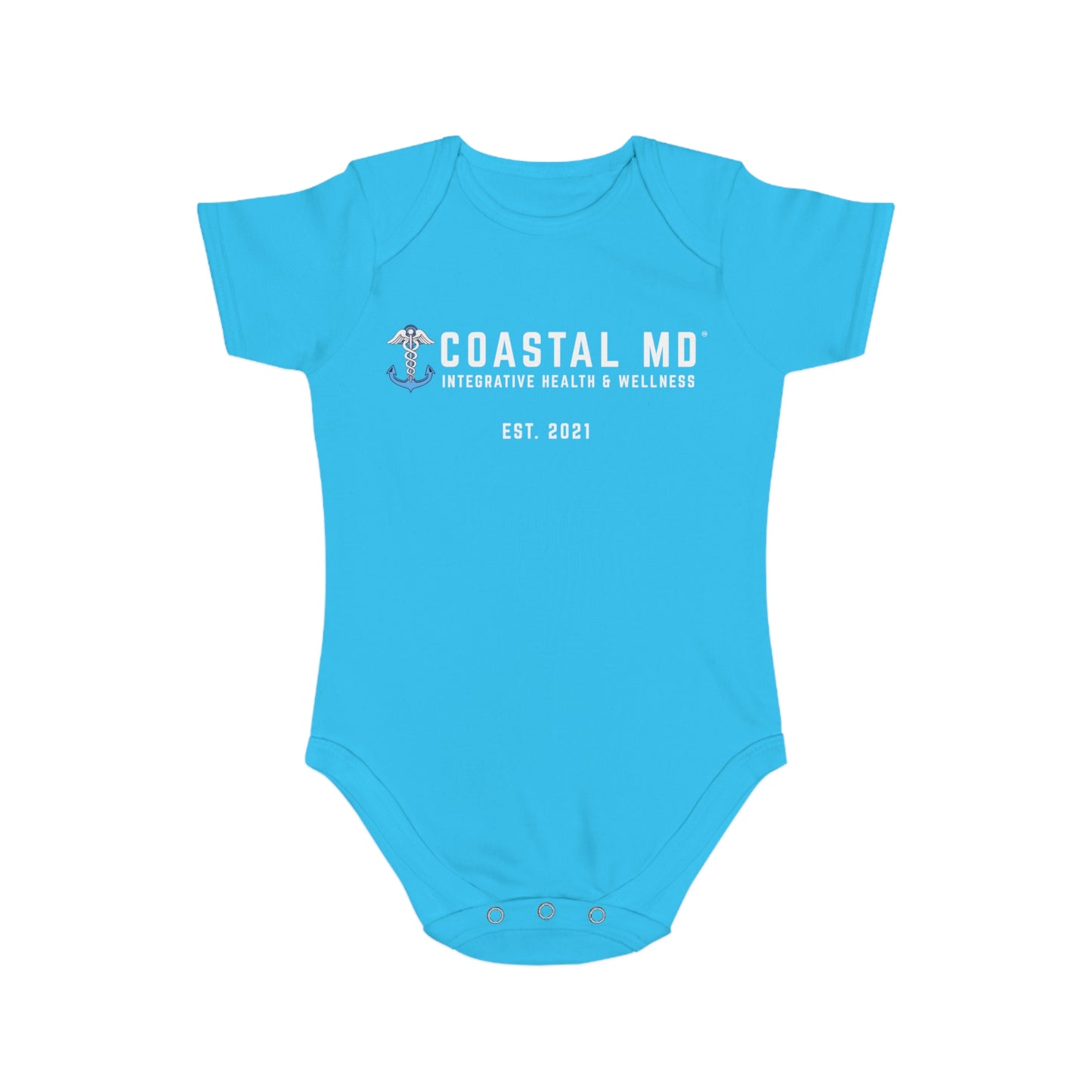 Nautical Anchor Baby Bodysuit – Cute Infant Short Sleeve Onesie