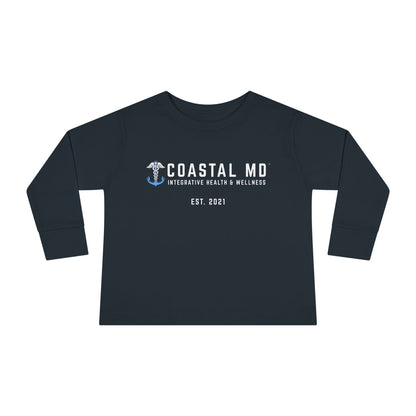 Toddler Long Sleeve Tee — Blue Race Car & Anchor Baby Shirt