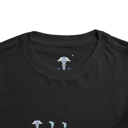 Toddler Tee — Patriotic Monster Truck with Anchor Graphic