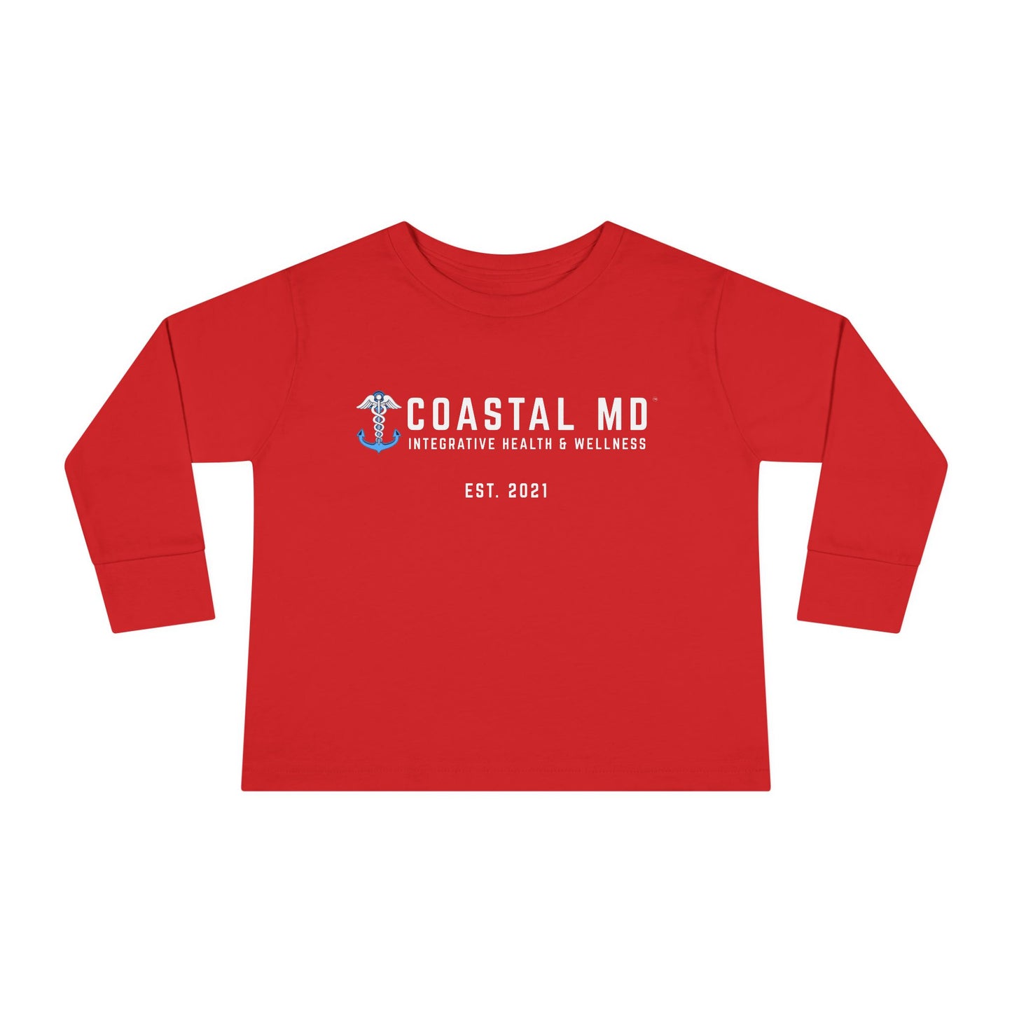 Toddler Long Sleeve Tee — Blue Race Car & Anchor Baby Shirt