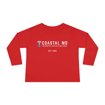 Toddler Long Sleeve Tee — Blue Race Car & Anchor Baby Shirt