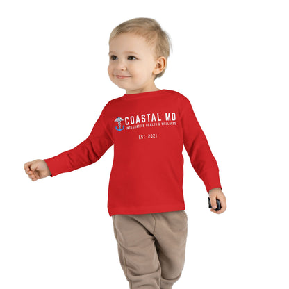 Toddler Long Sleeve Tee — Blue Race Car & Anchor Baby Shirt