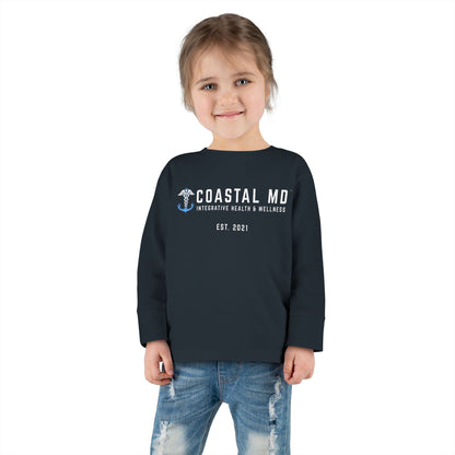 Toddler Long Sleeve Tee — Blue Race Car & Anchor Baby Shirt