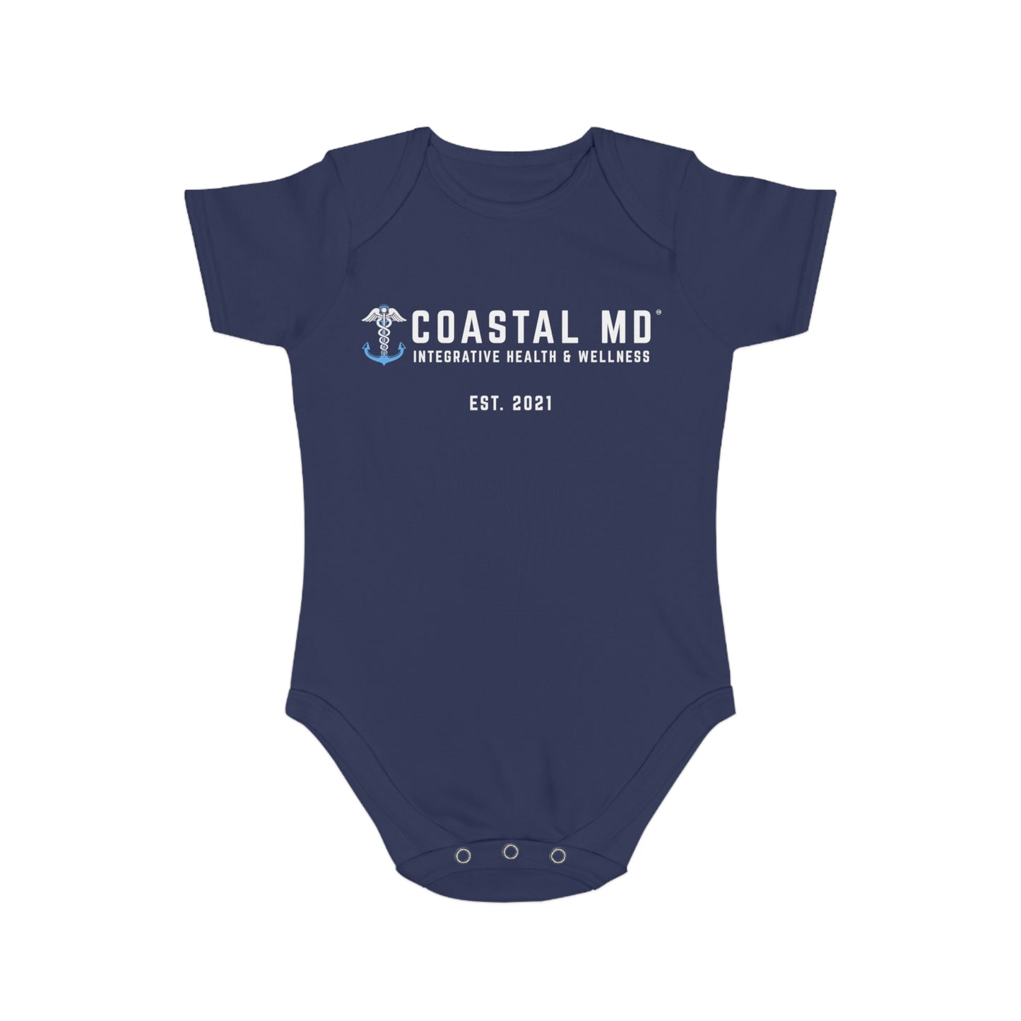 Nautical Anchor Baby Bodysuit – Cute Infant Short Sleeve Onesie