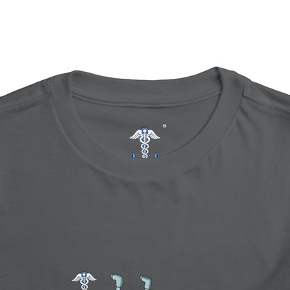 Toddler Tee — Patriotic Monster Truck with Anchor Graphic