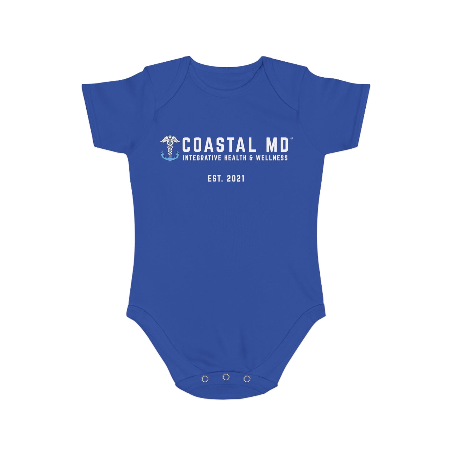 Nautical Anchor Baby Bodysuit – Cute Infant Short Sleeve Onesie