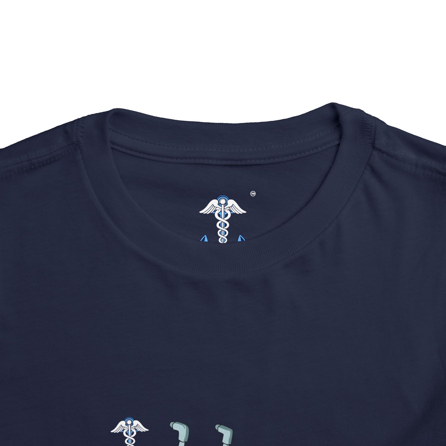 Toddler Tee — Patriotic Monster Truck with Anchor Graphic