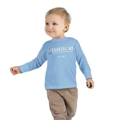 Toddler Long Sleeve Tee — Blue Race Car & Anchor Baby Shirt