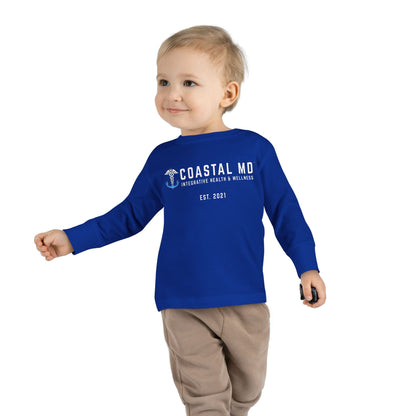 Toddler Long Sleeve Tee — Blue Race Car & Anchor Baby Shirt