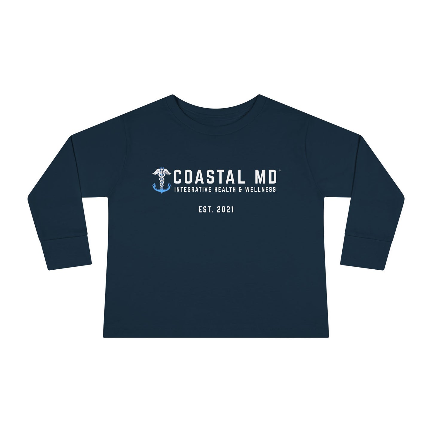 Toddler Long Sleeve Tee — Blue Race Car & Anchor Baby Shirt