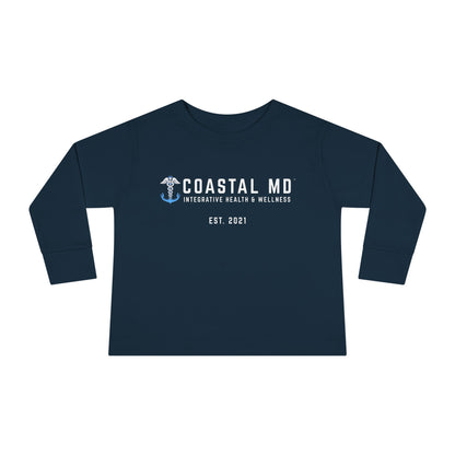 Toddler Long Sleeve Tee — Blue Race Car & Anchor Baby Shirt