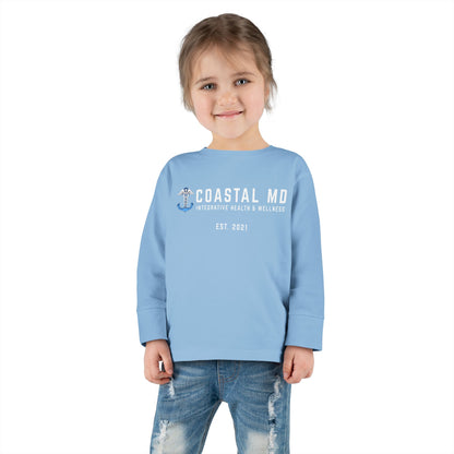 Toddler Long Sleeve Tee — Blue Race Car & Anchor Baby Shirt