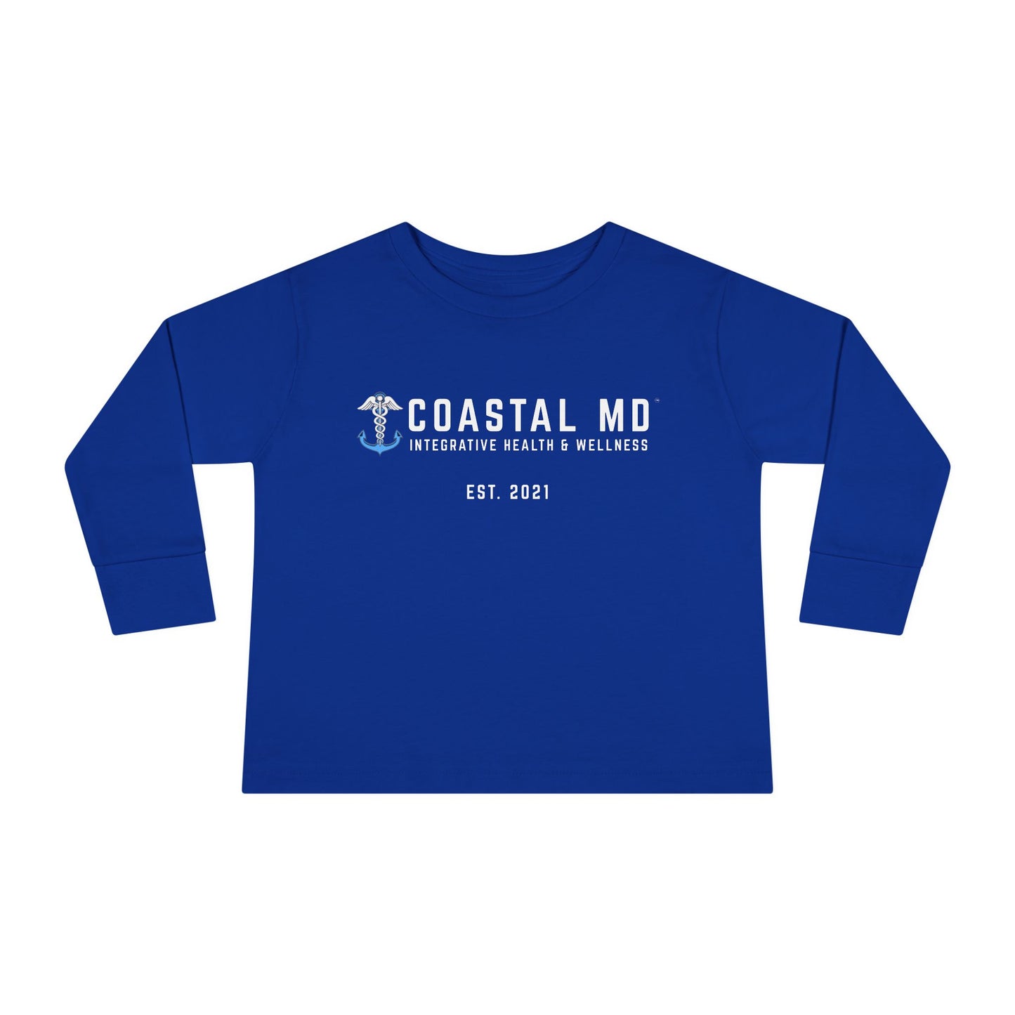 Toddler Long Sleeve Tee — Blue Race Car & Anchor Baby Shirt