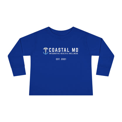 Toddler Long Sleeve Tee — Blue Race Car & Anchor Baby Shirt